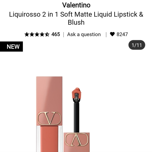 Sephora Other - NIB VALENTINO LIQUIROSSO 2-IN-1 SOFT MATTE LIQUID LIPSTICK & BLUSH